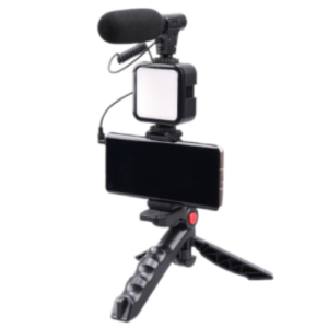 Multifunctional Professional Vlogging Kit With Tripod LED Video Light And Phone Holder