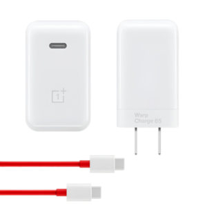 OnePlus 65W Warp Charge Power Adapter with Type-C to Type-C Fast Charging Cable