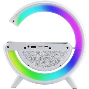 BT-2301 Bluetooth Speaker With Wireless Phone Charger & RGB Lighting, FM Radio