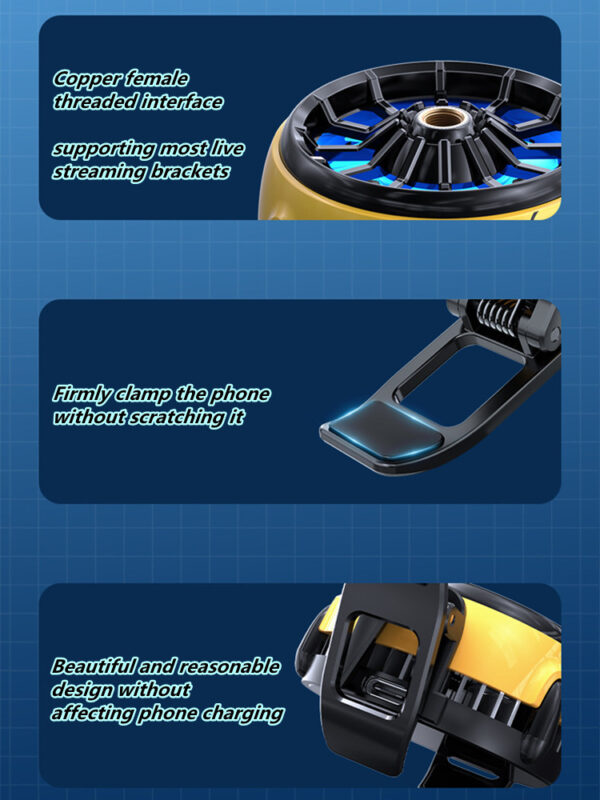 DLA6-Mobile-Phone-Radiator-Semiconductor-Backclip-Cooling-Fan-Innovative-Gadgets