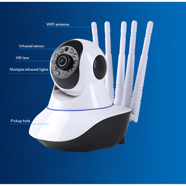 Intelligent-WiFi-5-Antenna-IP-Camera-Night-Vision-Baby-Monitoring-Innovative Gadgets